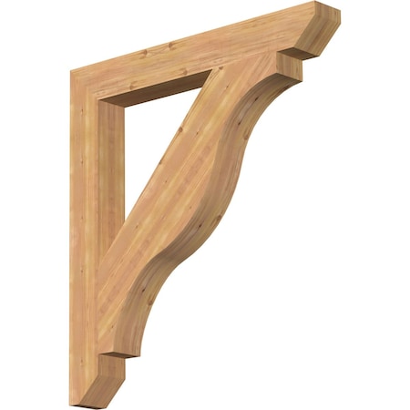 Ekena Millwork Funston Slat Smooth Bracket, Western Red Cedar, 5 1/2"W x 44"D x 48"H BKT06X44X48FST06SWR